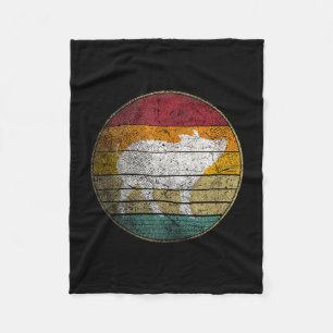 Bbq pig - vintage birthday mother's father's day fleece blanket