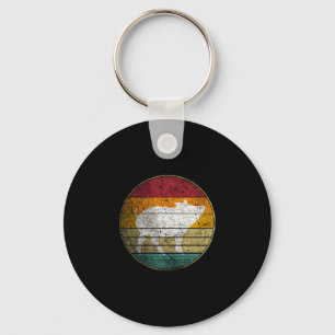 Bbq pig - vintage birthday mother's father's day key ring