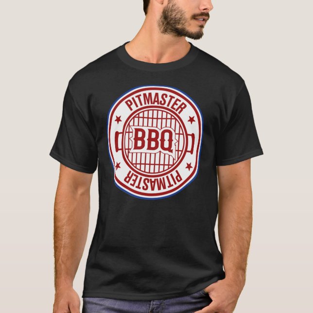 Bbq Pit Boys Pitmasters Official Logohellip White  T-Shirt (Front)