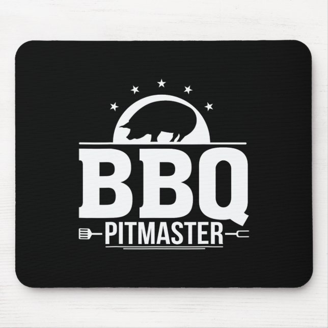 Bbq Pitmaster Grill Master Tee For Byrbecue Lovers Mouse Mat (Front)