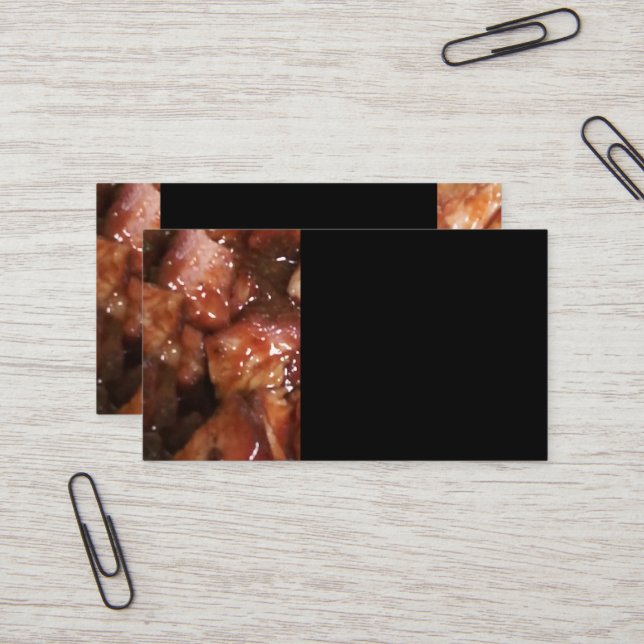 BBQ Pork Business Card (Front/Back In Situ)