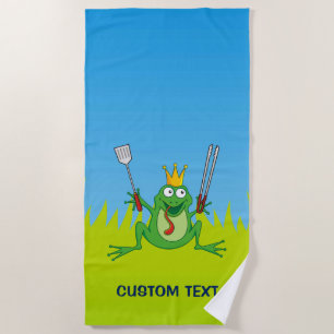 BBQ prince Beach Towel