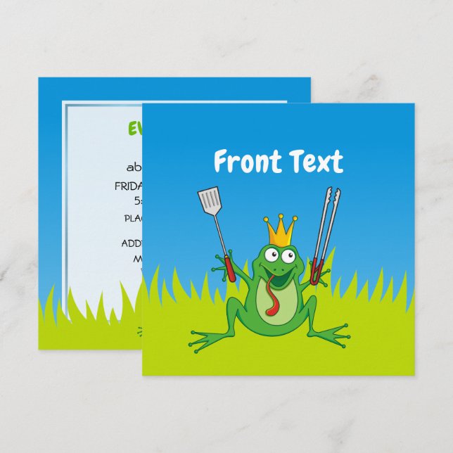 BBQ Prince Invitation (Front/Back)