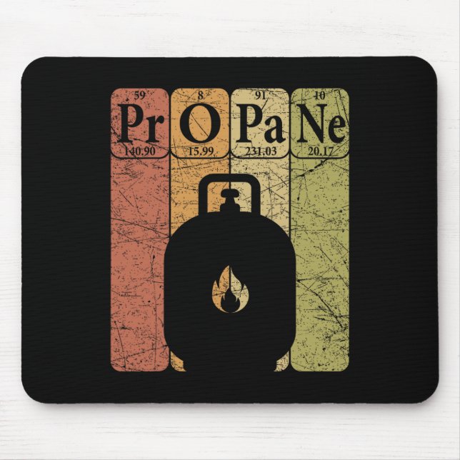 Bbq Propane Periodic Table Elements Grill Bbq Love Mouse Mat (Front)