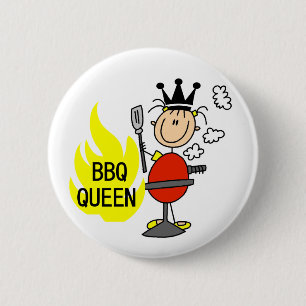 BBQ Queen 6 Cm Round Badge