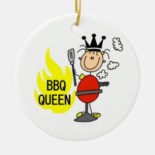 BBQ Queen Ceramic Tree Decoration