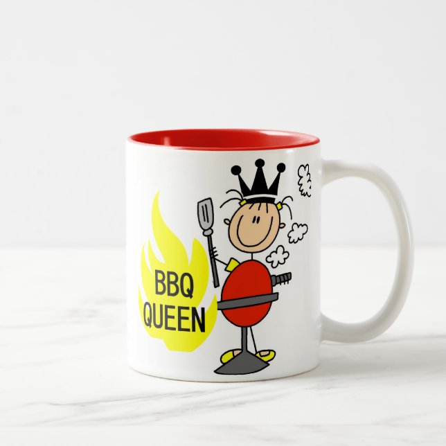 BBQ Queen Two-Tone Coffee Mug (Right)