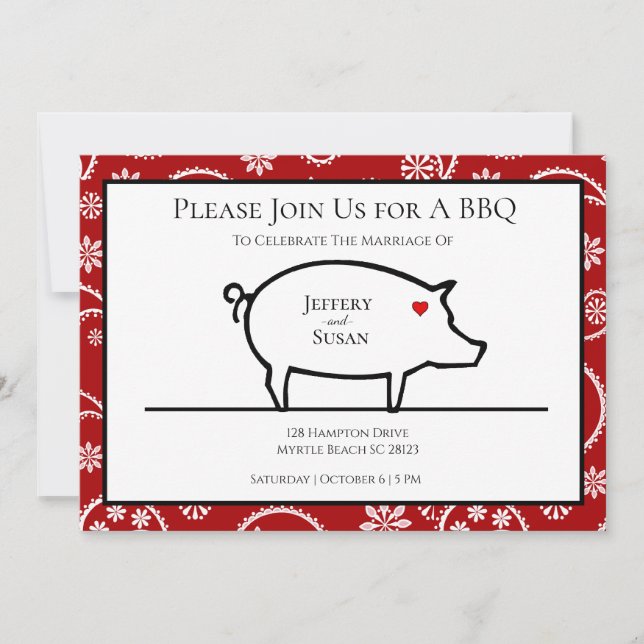 BBQ Reception Invitations (Front)