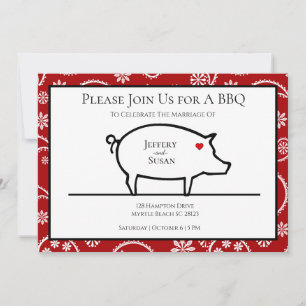 BBQ Reception Invitations