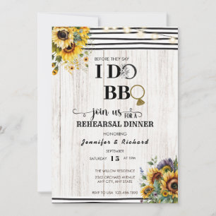 BBQ   Rehearsal Dinner   Couples Shower Invitation
