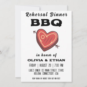 bbq rehearsal dinner invitations