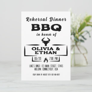 bbq rehearsal dinner invitations
