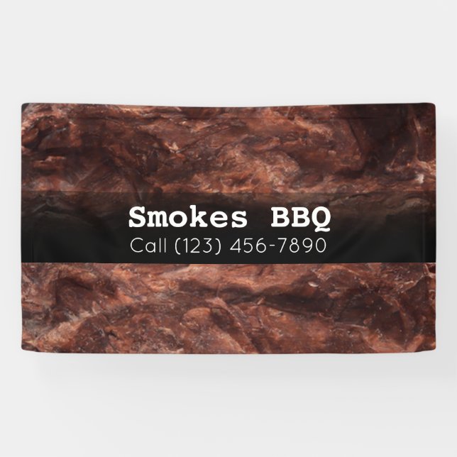 BBQ Restaurant Smoked Grilled Business Banner (Horizontal)