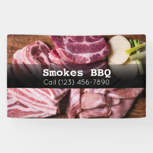 BBQ Restaurant Smoked Grilled Business Banner
