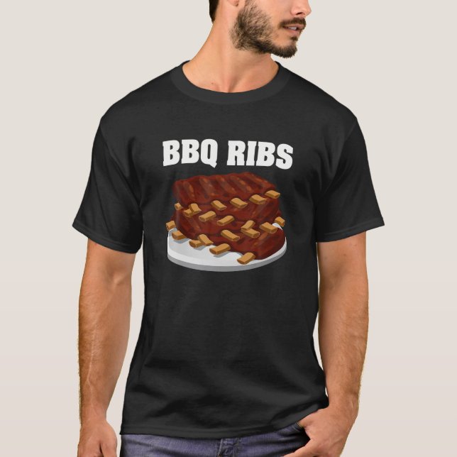 BBQ Ribs Group Halloween Costume T-Shirt (Front)