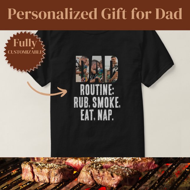 BBQ Routine Funny Dad T-Shirt (BBQ Routine Funny Dad T-Shirt)
