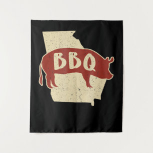 Bbq sauce   barbecue chef   meat cook gift tapestry