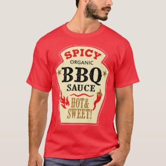 Bbq Sauce Hot Spicy Grill Ketchup Barbeque Hallowe T-Shirt
