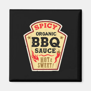Bbq Sauce Hot Spicy Grill Ketchup Byrbeque Hallowe Magnet