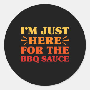 Bbq Sauce I Love Bbq Sauce Funny Food Lover  Classic Round Sticker