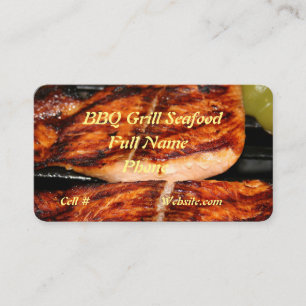 BBQ seafood restaurant Business Card