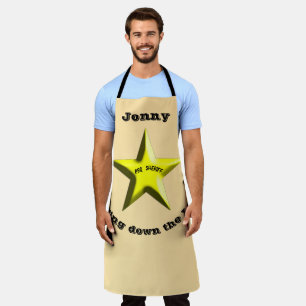 BBQ Sheriff Personalised Sheriff's Badge Apron