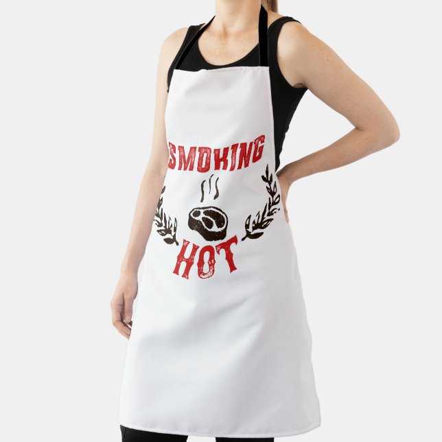 BBQ, Smoke & Grill- Smoking Hot Apron (Insitu)
