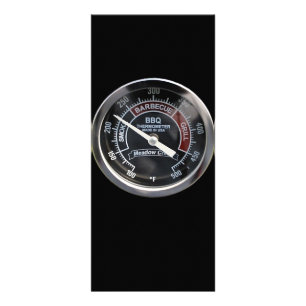 BBQ Smoker 225 Degree Temperature Gauge Perfect Rack Card
