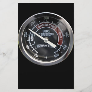 BBQ Smoker 225 Degree Temperature Gauge Perfect Stationery