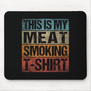 Bbq Smoker Vintage Retro This Is My Meat Smoking B Mouse Mat