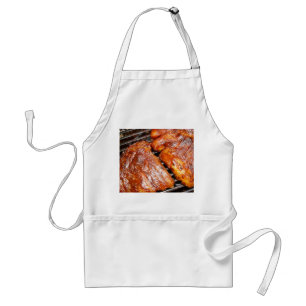  BBQ Smoking Ribs cooking apron