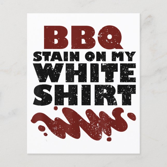 BBQ Stain on my White  (Front)