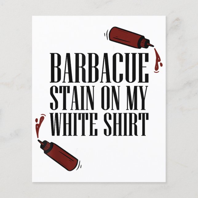 BBQ Stain on my White  (Front)