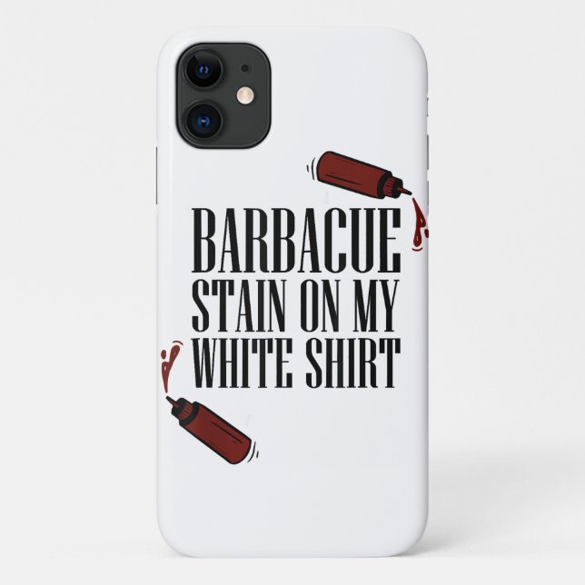 BBQ Stain on my White  Case-Mate iPhone Case (Back)