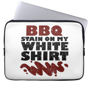 BBQ Stain on my White Laptop Sleeve