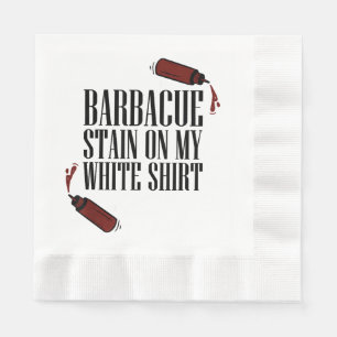 BBQ Stain on my White  Napkin