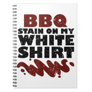 BBQ Stain on my White  Notebook