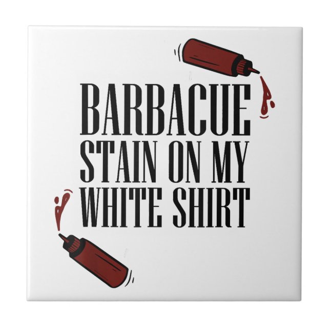 BBQ Stain on my White  Tile (Front)