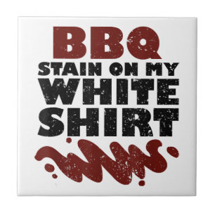 BBQ Stain on my White  Tile