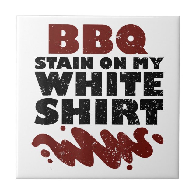 BBQ Stain on my White  Tile (Front)