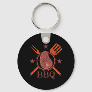 Bbq Steak And Grill Cutlery Key Ring