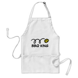BBQ tennis apron with funny ball