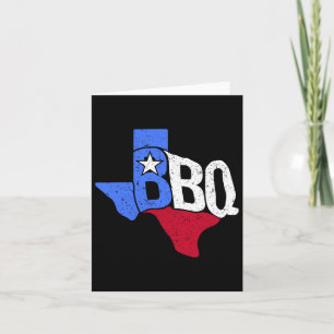 Bbq Texas State Flag And Byrbecue Map Card