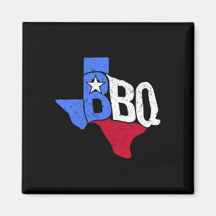 Bbq Texas State Flag And Byrbecue Map Magnet