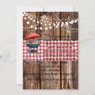 BBQ Theme Engagement Party Invitation