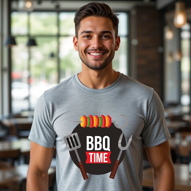 BBQ Time Grill Master Funny Food T-Shirt (Creator Uploaded)