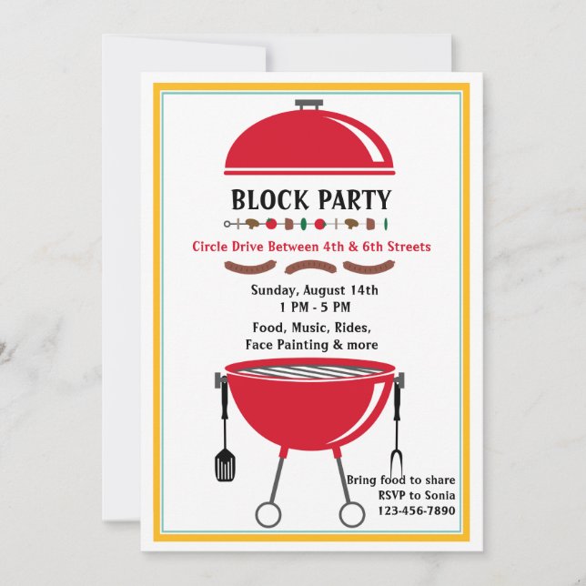 BBQ Time Invitation (Front)