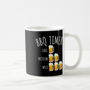 Bbq Timer Beer Drinking Funny Grilling  Coffee Mug