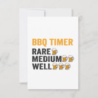 BBQ Timer Beer Drinking Funny Grilling Dad Gift