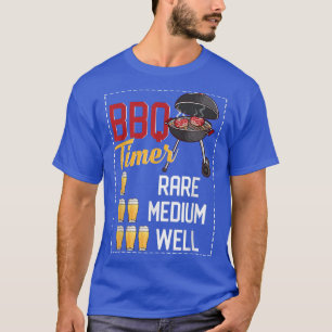 BBQ Timer Drink Beer Funny Grilling BBQ Meme T-Shirt